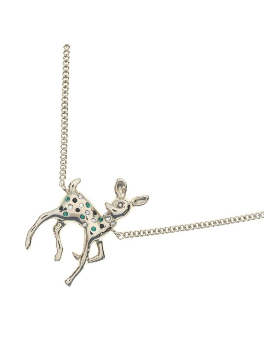 Chanel Bambi Motif CC Logo Necklace Gold